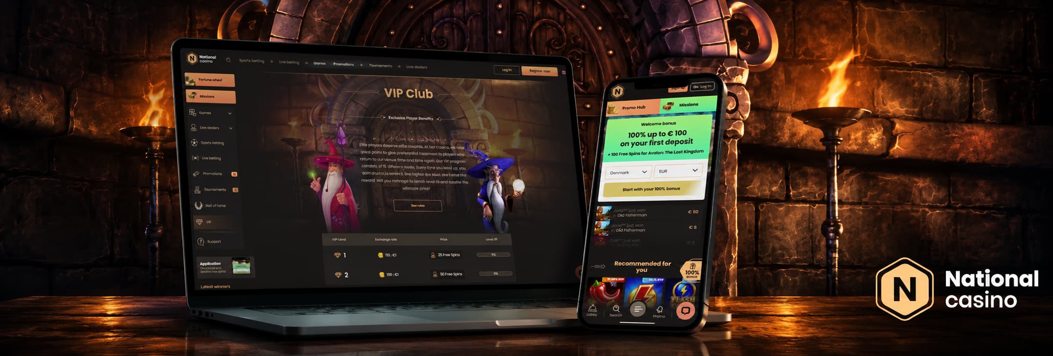 Mobilapp hos National Casino
