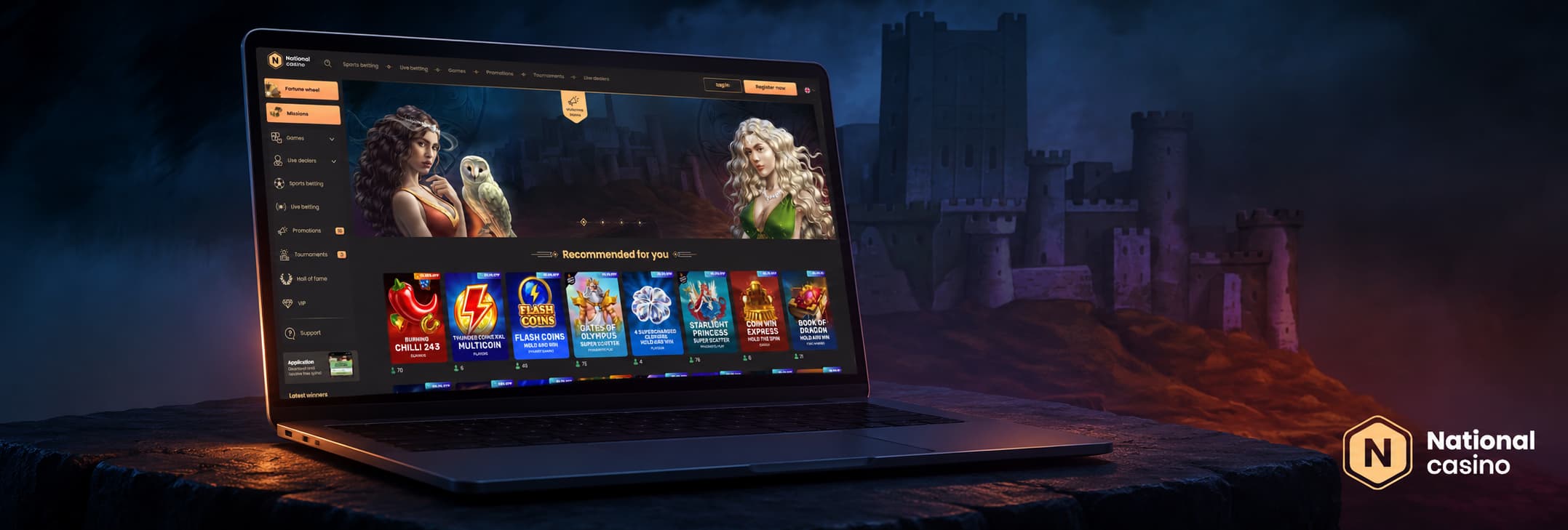 Casinospil hos National Casino